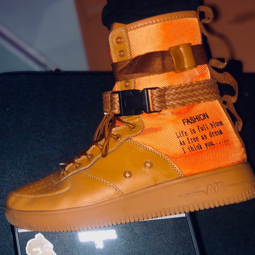 Custom hightops, size 11 (BRAND NEW ONLY WORN A FEW TIMES BEFORE SNOW)